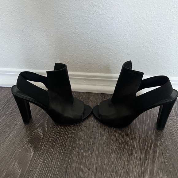 Stuart Weitzman open toed leather booties - size 5 - Picture 4 of 5